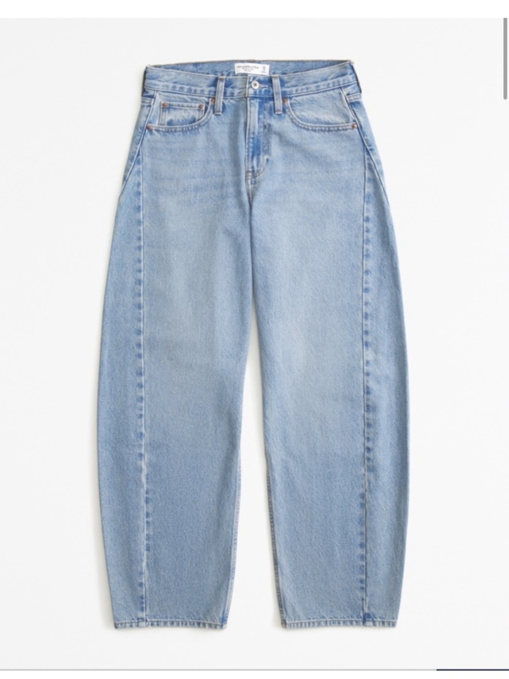Abercrombie & Fitch Light Blue barrel jeans